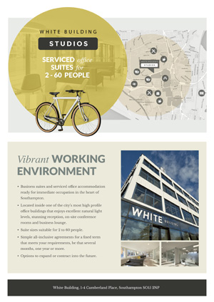 White Building Studios Brochure Cover