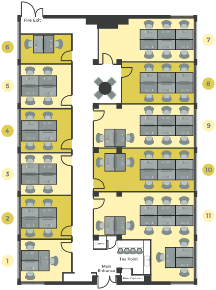 White Building Studios Floor Plan